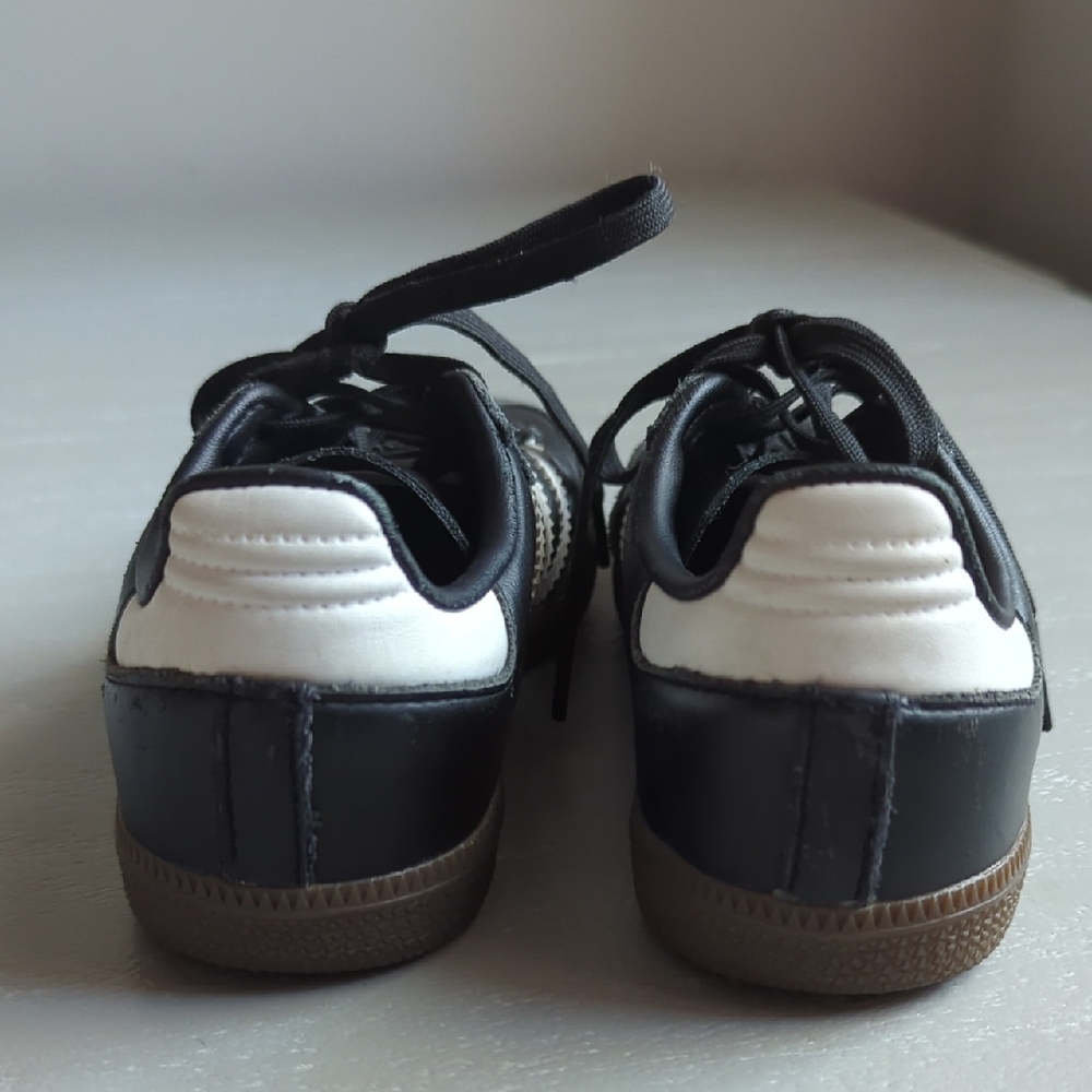 Adidas Sambas Kids size 13 Black White Unisex - Picture 4 of 7